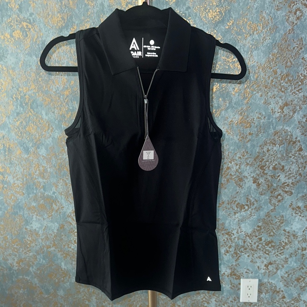 Golf/Tennis Women's Black Sleeveless Top